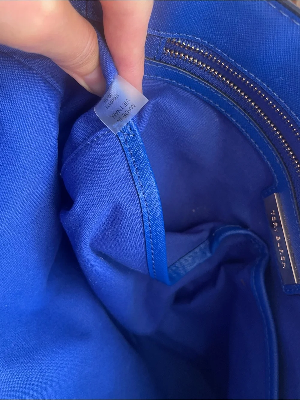 Tory Burch Blue Tote Bag